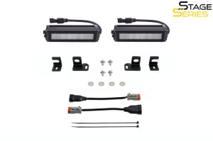 Toyota Tundra Fog Light Kit - Diode Dynamics - SS6 Stage Series 6 Light Bars - Amber - `22-`27